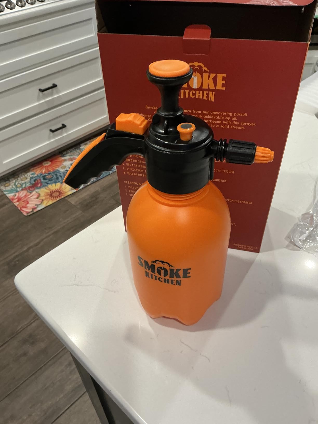 Smoke Kitchen BBQ Spray Bottle – 50oz Adjustable Spritz for Brisket, Ribs & Pulled Pork – Fine Mist or Stream for Smoking & Grilling customer photo 2