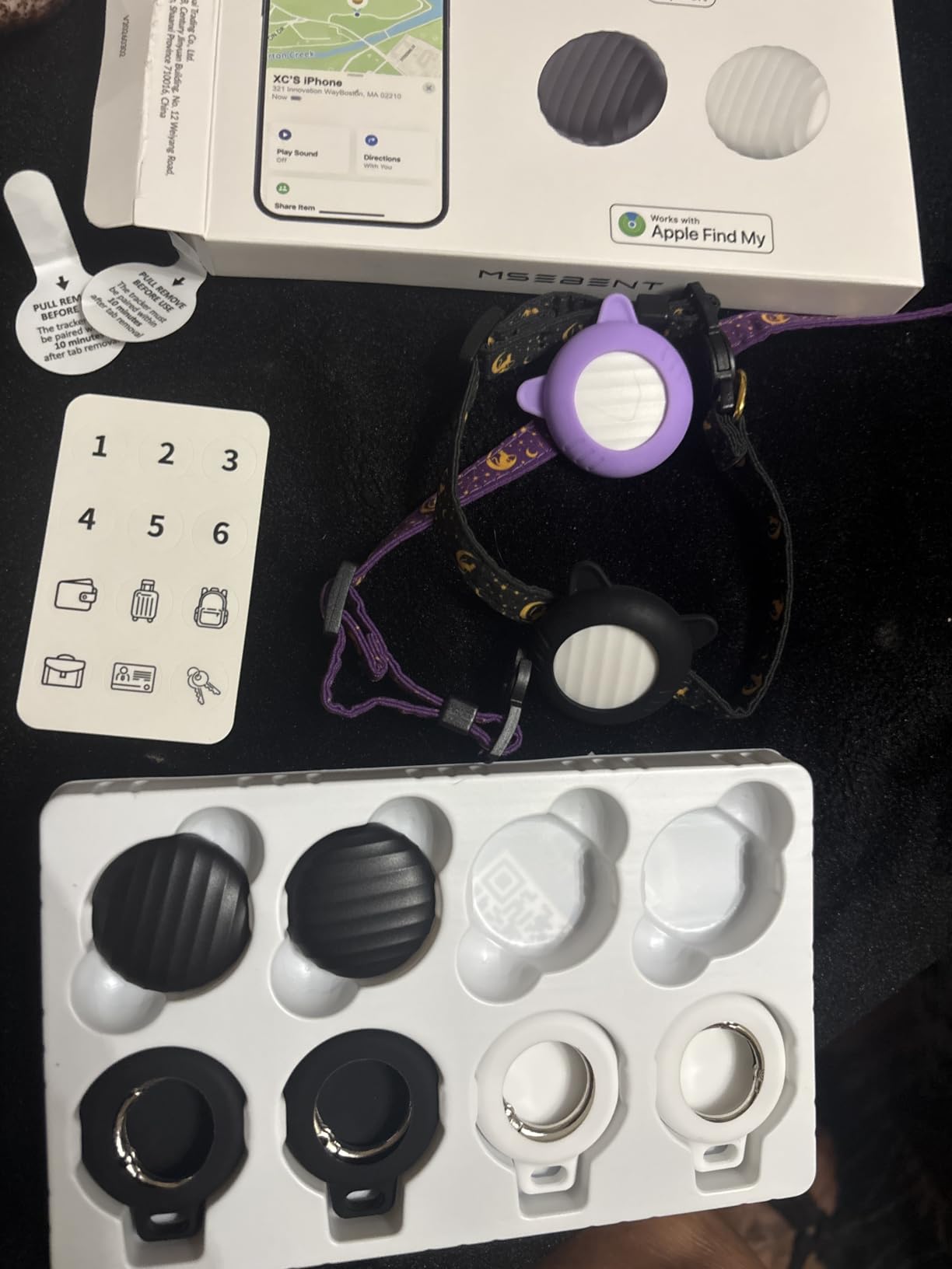 Air Tags-4 Pack, Apple Find My Item Finders for Keys (iOS Only) customer photo 1