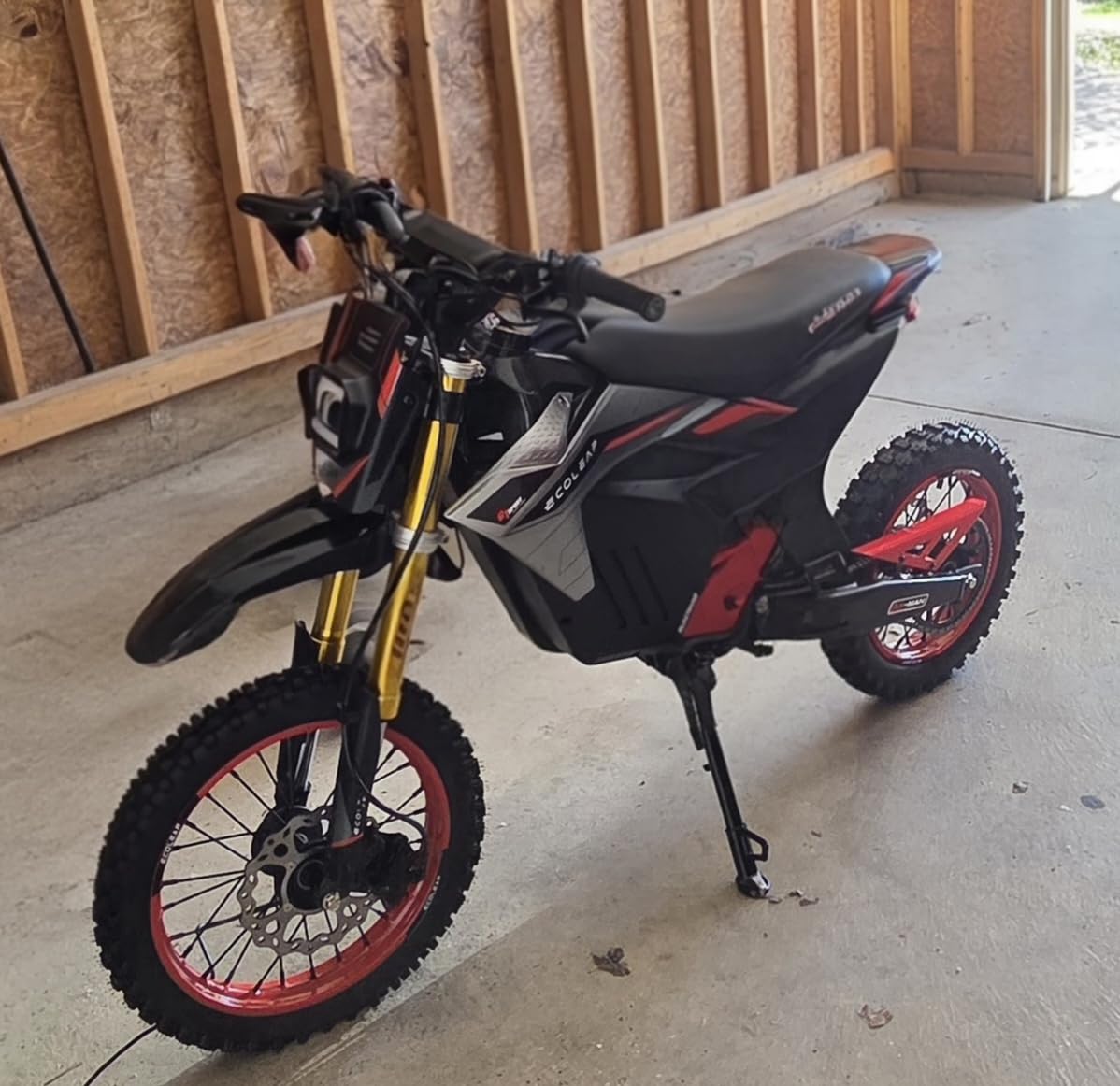 ECOLEAP 3500W Peak Electric Dirt Bike for Teens & Adults, 37MPH Electric Off-Road E-Bike with 48V 21Ah Battery, Up to 55 Miles Range, Dual Suspension customer photo 1