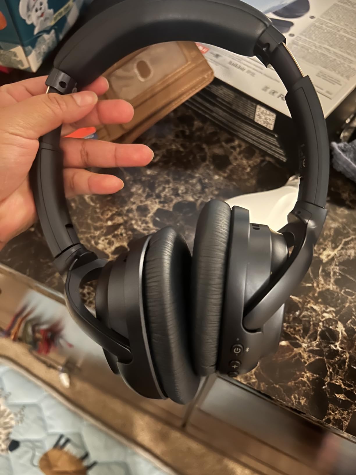 1Mii E700 Noise Cancelling Headphones Bluetooth Wireless LDAC Hi-Res, Black customer photo 2