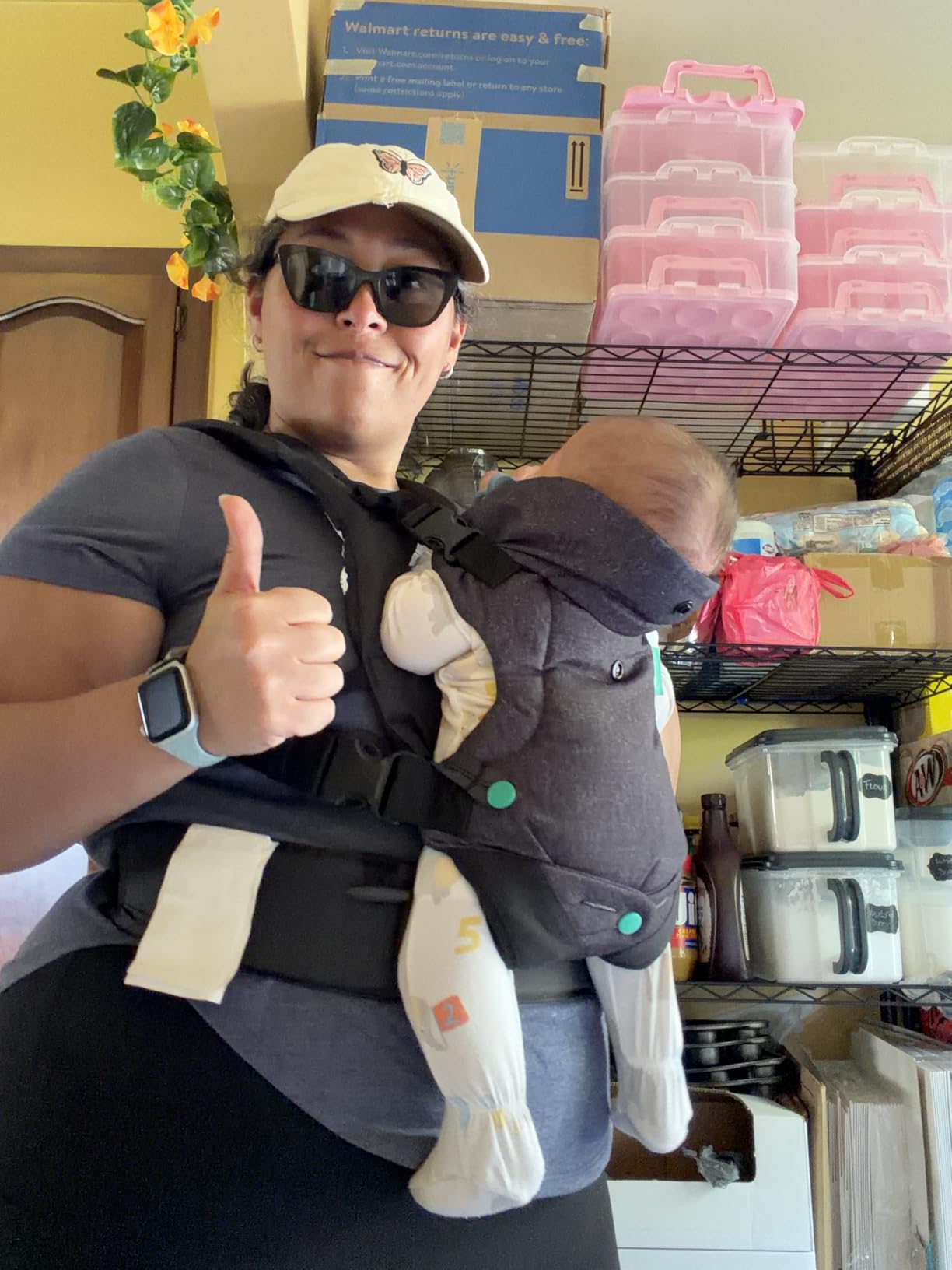 Infantino Flip Luxe 4-in-1 Baby Carrier Ergonomic 7-35 lbs, Onyx customer photo 2