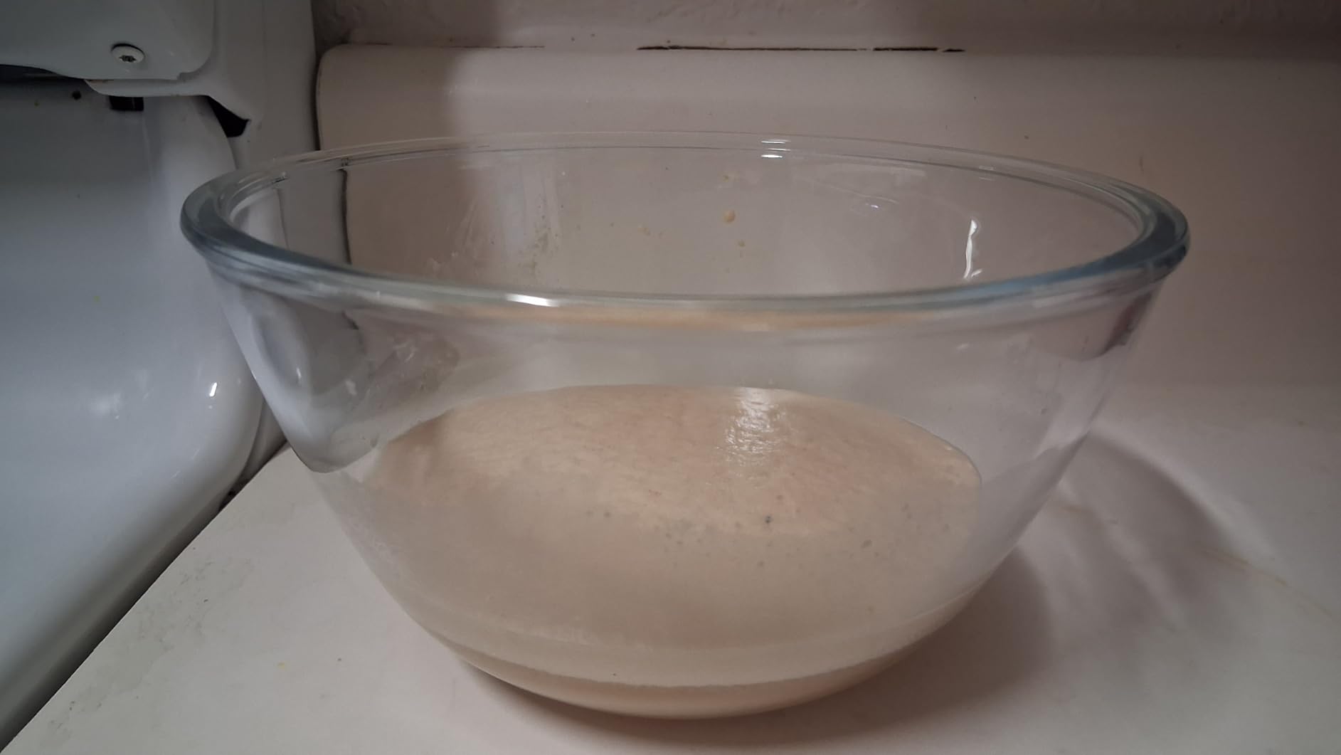6 QT Large Glass Mixing Bowl with Lid for Sourdough Bread Making & Proofing customer photo 2