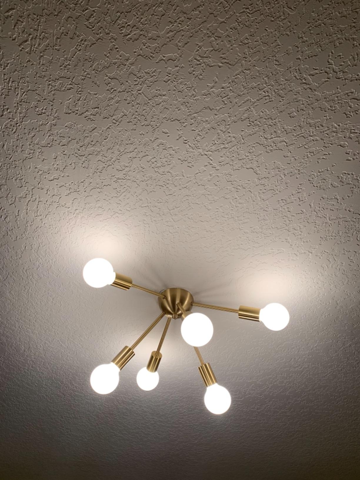 SOTTAE Smart Ceiling Light, 12 Inch RGBIC LED Flush Mount Ceiling Light Fixture – 16M Colors DIY Colors, Alexa & App Control, Dimmable 3000K-5000K Ceiling Light for Bedroom Living Room Entryway customer photo 1