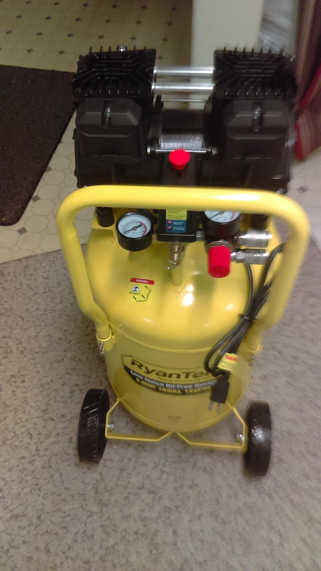 15-Gallon Air Compressor, 2HP, Quiet 66dB, 4.5CFM@90PSI customer photo 2