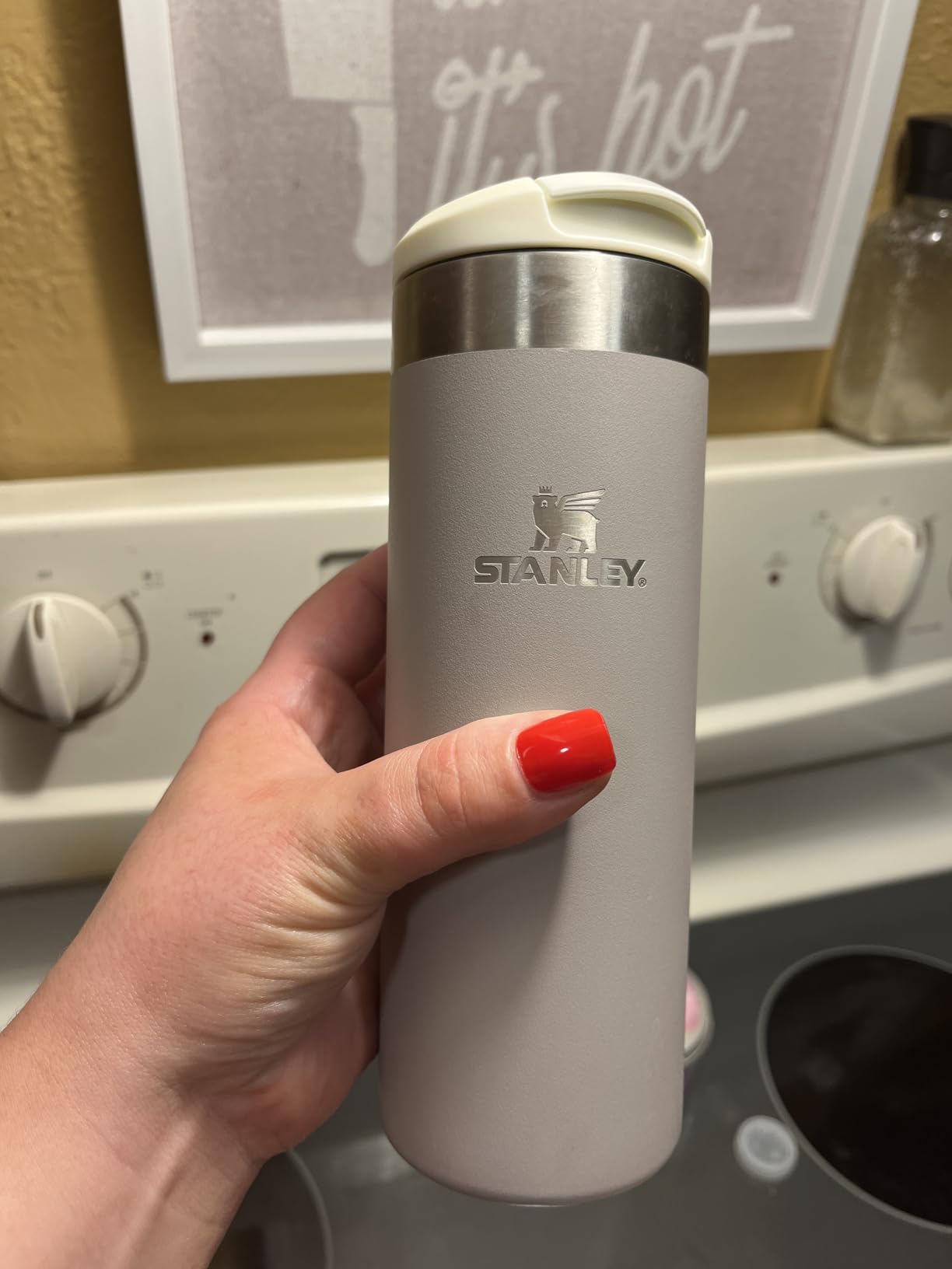 STANLEY Transit FlipTop Mug | Leakproof Coffee Travel Cup | Vacuum Insulated Stainless Steel | Stays Hot or Cold for Hours | BPA-Free | 20 oz | Black 2.0 customer photo 1