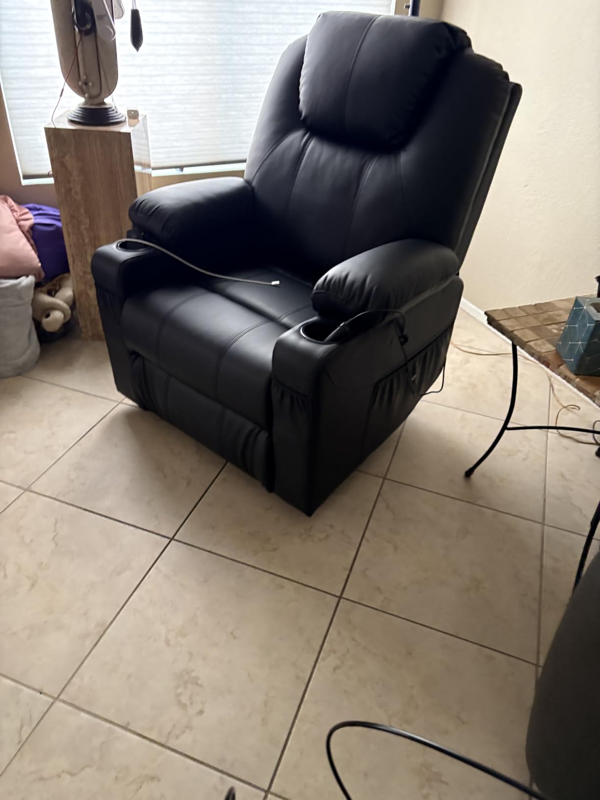 MCombo Small Power Lift Recliner Chair for Elderly, Heat and Massage 7141 customer photo 2
