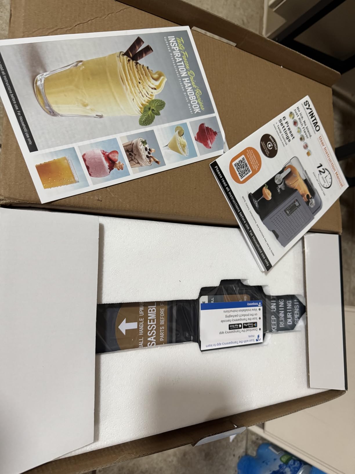 SYINTAO Slushie & Soft Serve Ice Cream Machine for Home, No Ice Needed | LED Display, 6 Presets, 61 Fl Oz Max Fill, Auto Clean and Delay Timer customer photo 1