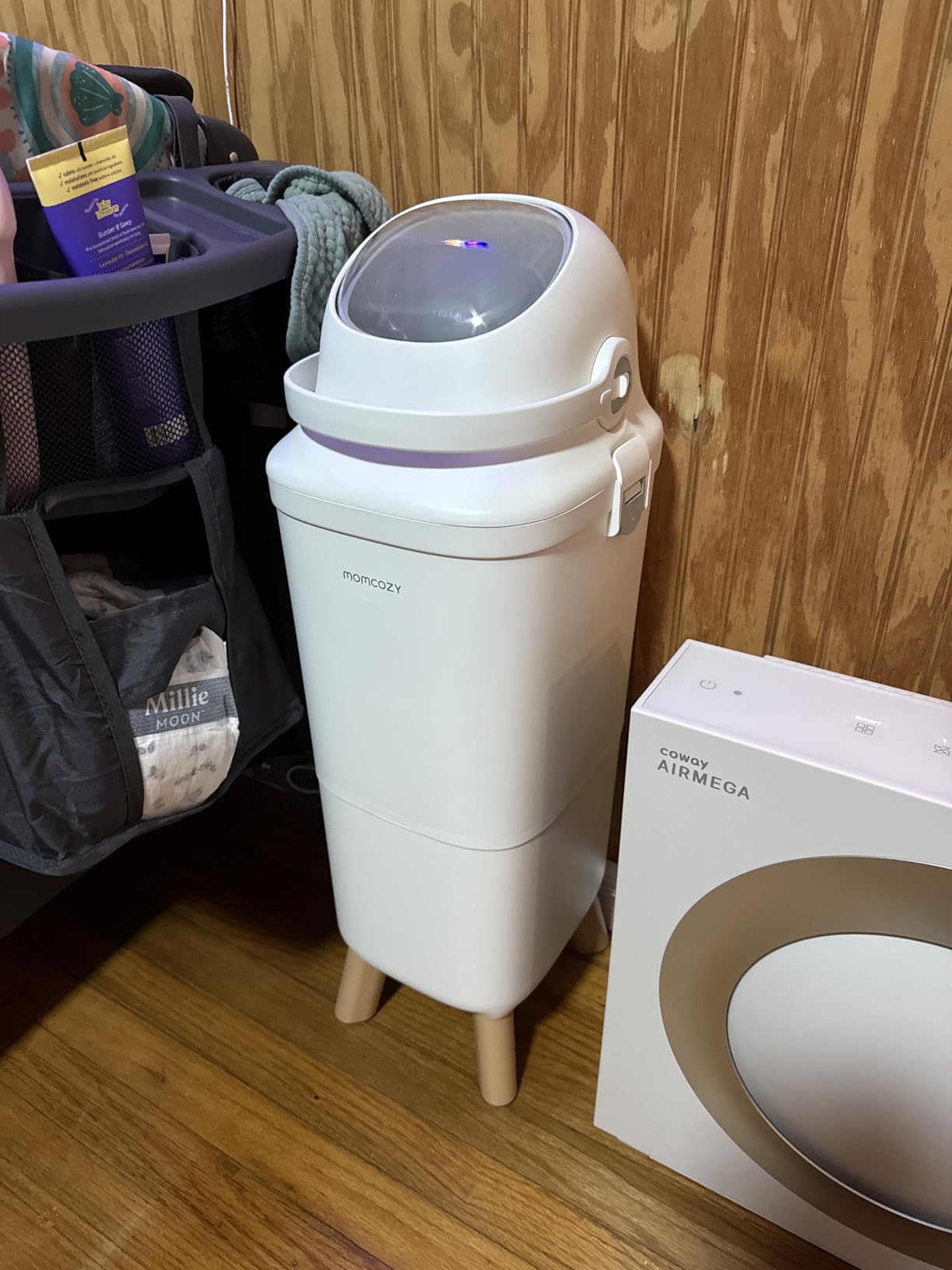 Momcozy Diaper Pail, Triple-Seal Odor Control, Fits Standard Trash Bags customer photo 2