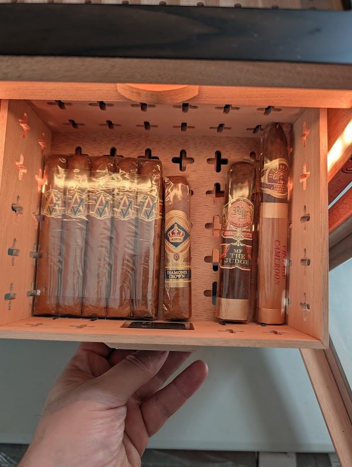 Cigar Humidor Cabinet Large Humidor Cigar Box for 100 Cigars, Gift for Men customer photo 2