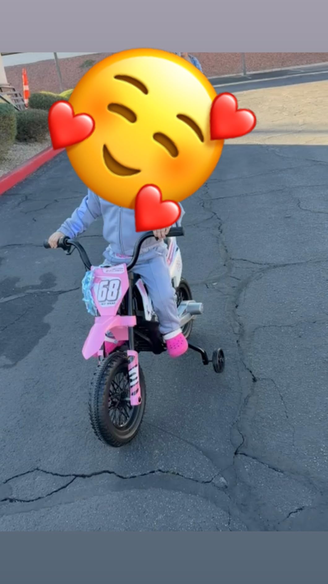 Qaba Kids Dirt Bike with Twist Grip Throttle 12V for Toddler Music Orange customer photo 1