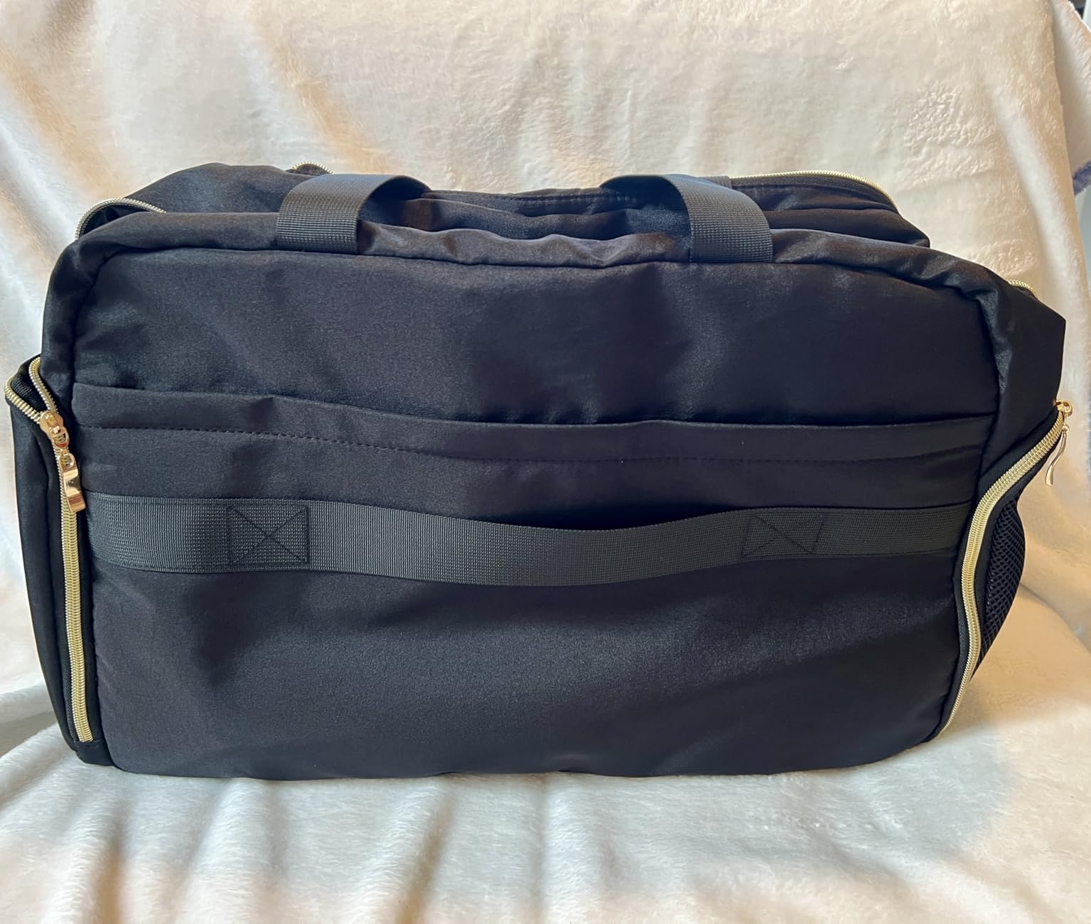 Tennis Bag for Women with Shoe Compartment, Large Tennis Racket Bag Fits 2 Racquets, Pickleball Gym Sports Tote with Shoulder Strap & Water Bottle Pocket customer photo 2