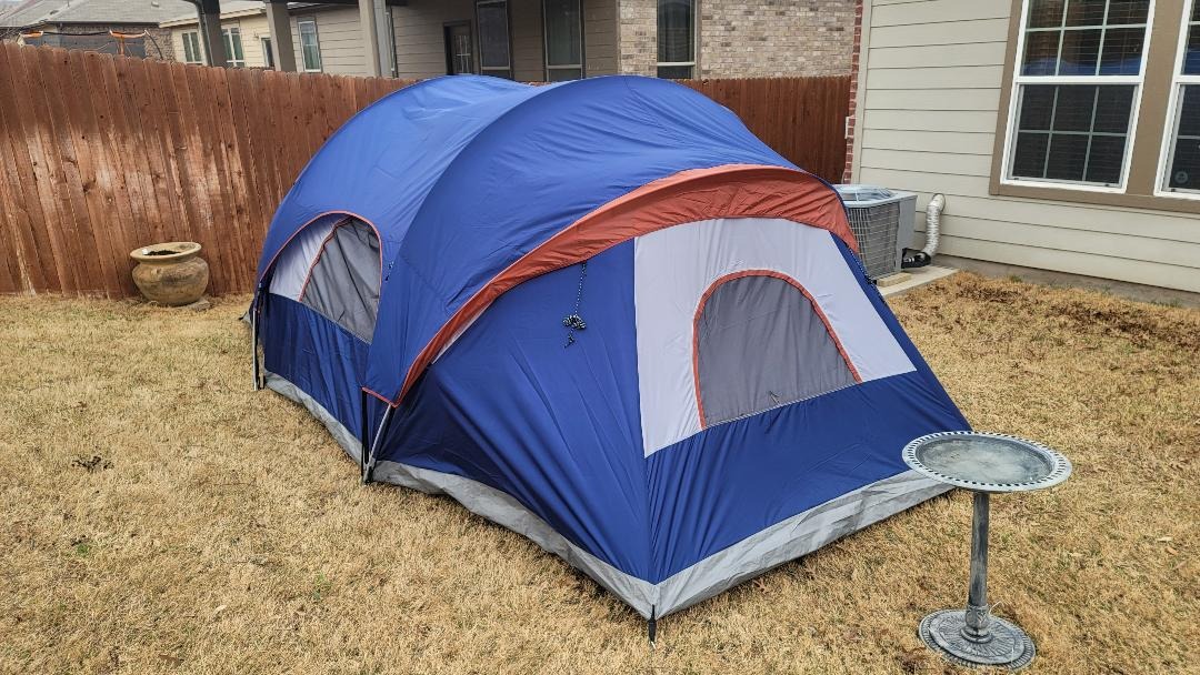 CAMPROS CP Camping Tent 10/12 Person Cabin Tent, 2 Room Water Resistant | Waterproof Tent with Top Rainfly, 3 Large Mesh Windows, Double Layer, Easy Set Up, Portable with Carry Bag customer photo 1