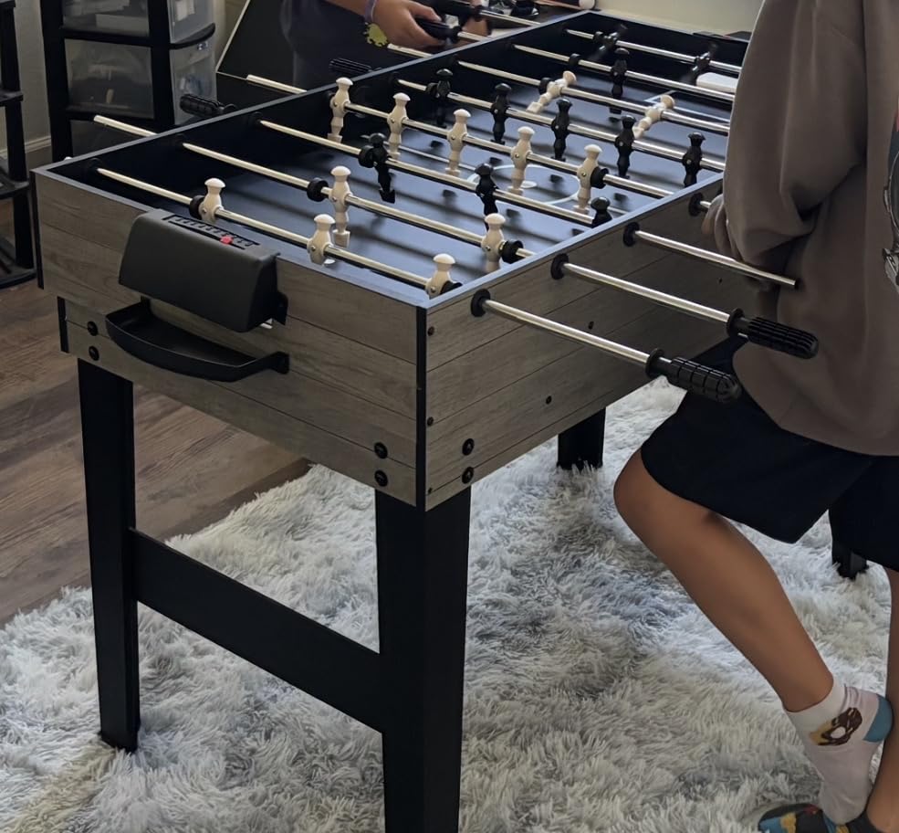 Best Choice Products 2x4ft Combo Game Table Set for Home, Game Room, Friends & Family w/Hockey, Foosball, Pool, Shuffleboard, Ping Pong, Chess, Checkers, Bowling, and Backgammon customer photo 1