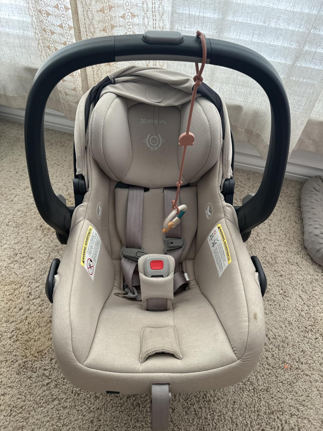 UPPAbaby Mesa V3 Infant Car Seat with Base, Insert & SmartSecure - Ada - Suitable for infants from 4-30 lbs, No-rethread harness, Base included, 25 Headrest positions customer photo 2