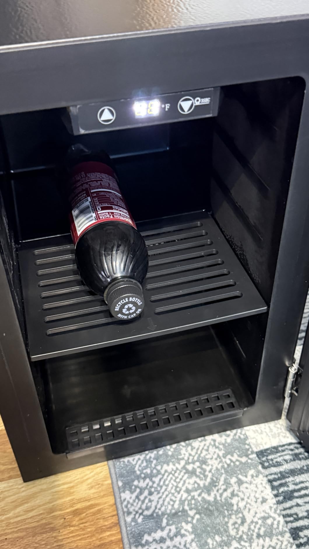 Icyglee 126 Can Mini Fridge, 3.2 Cu.Ft Beverage Refrigerator, NEW Black customer photo 1