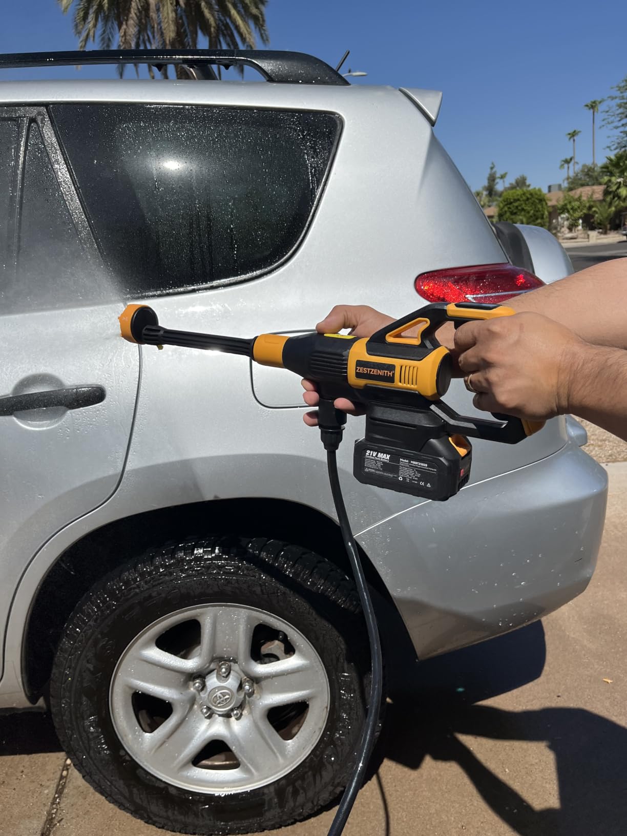 Cordless Pressure Washer Battery Powered, Handheld Cordless Power Washer customer photo 1