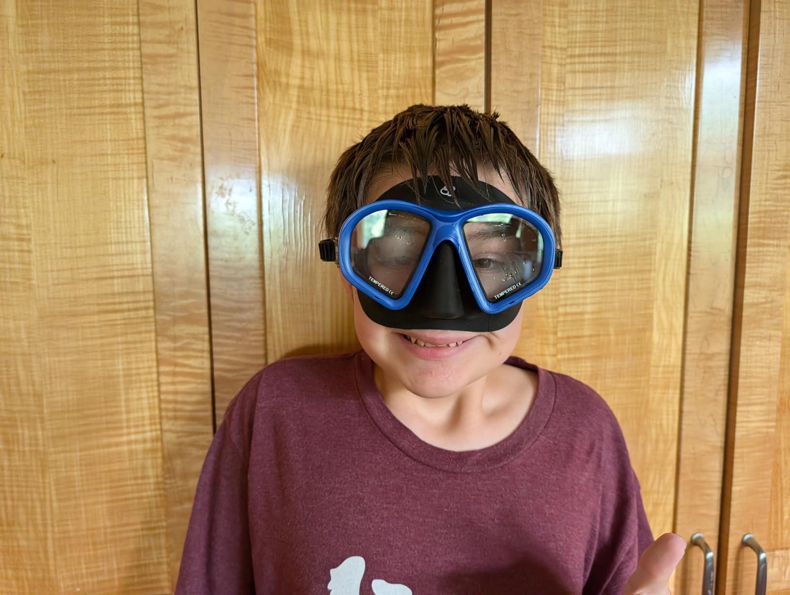 Piranha Low-Volume Scuba Diving Mask | Tight-Sealing Silicone Skirt Excels on Narrow Profiles, Dual Tempered-Glass Lenses & Quick-Adjust Buckles for Freediving customer photo 2