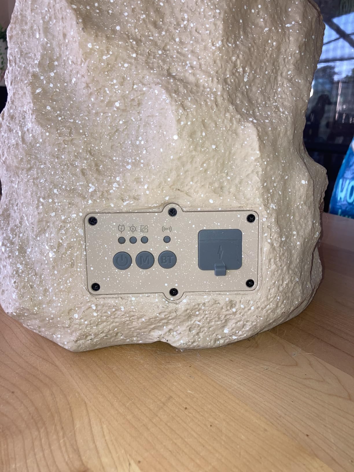 BlitzRock Outdoor Rock Speakers with 7-Color LED Lights, Hi-Fi Sound | 30W (60W Paired), Solar-Powered, Multi-Sync up to 100Pcs, Remote Control, Waterproof for Patio Garden Pool Party, 2 Packs customer photo 1