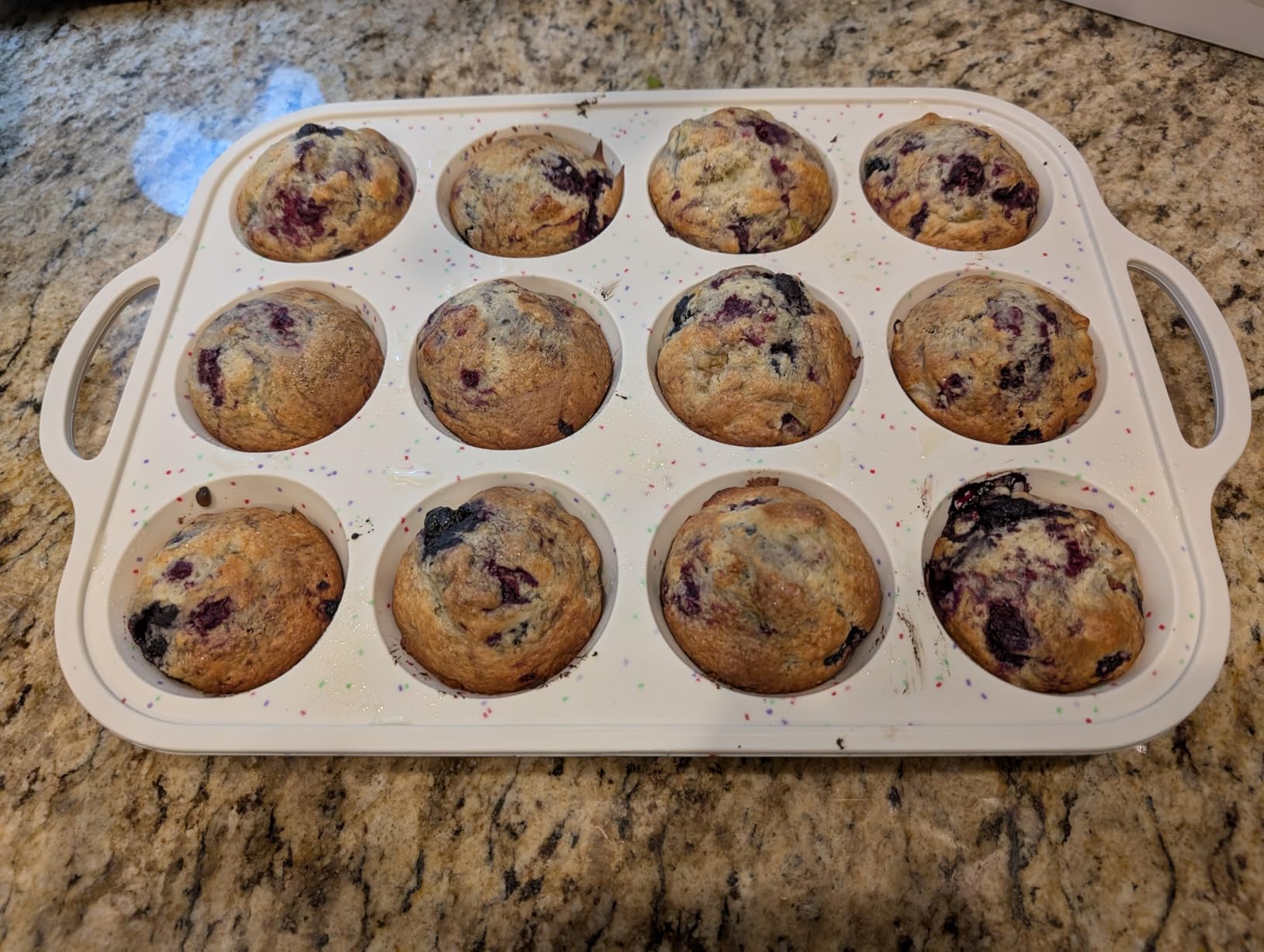 Silicone Muffin Pan for Baking with Metal Reinforced Frame, Nonstick Cupcake Pan 1 Pack Regular Size Egg Bites Silicone Mold customer photo 1
