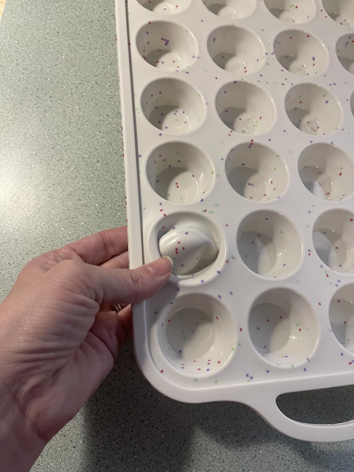 Silicone Muffin Pan for Baking with Metal Reinforced Frame, Nonstick Cupcake Pan 1 Pack Regular Size Egg Bites Silicone Mold customer photo 2