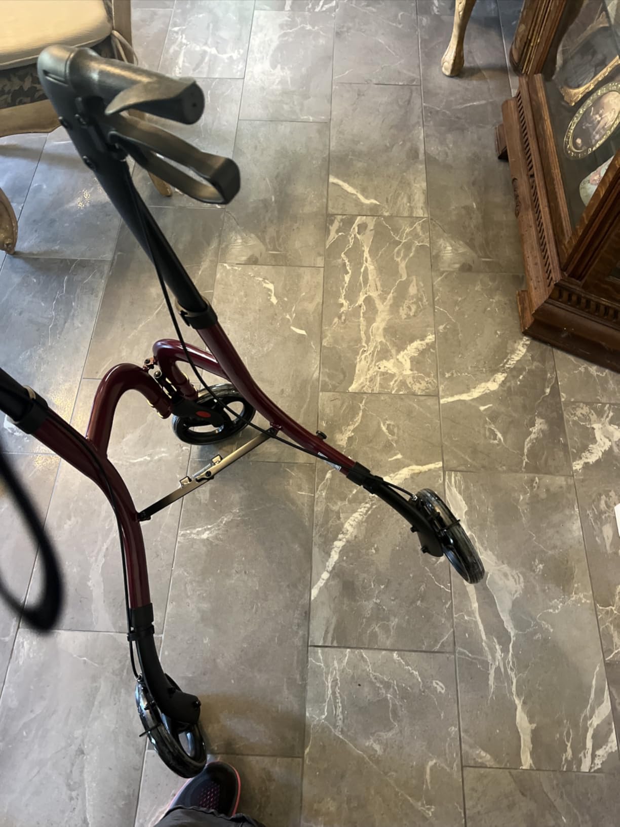 HOMLAND Foldable 3 Wheel Walkers for Seniors, Lightweight 10.4 lbs customer photo 1