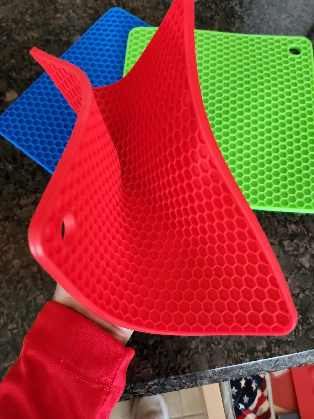 Silicone Trivets for Hot Dishes, Heat Resistant Pot Holders, Hot Pads customer photo 2