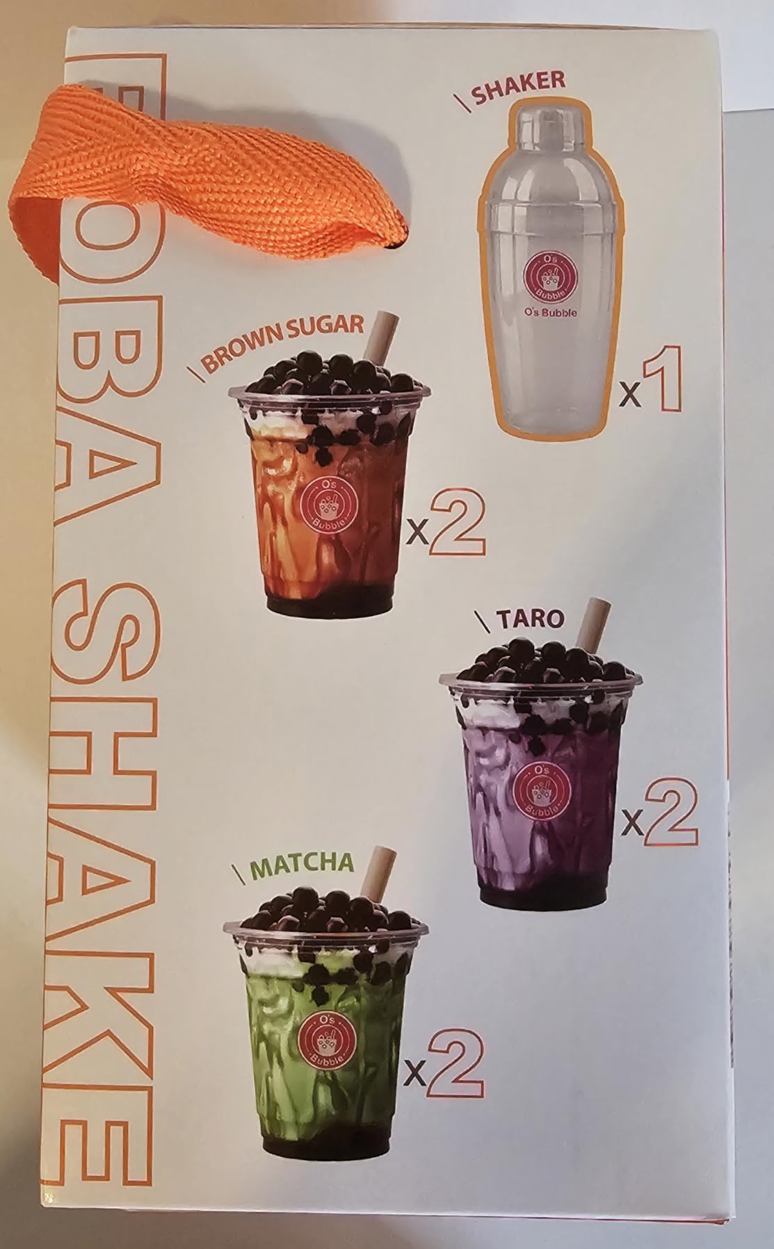 O's Bubble All-in-One Boba Tea Kit with Reusable Shaker | 6 Servings DIY Drink Set with Cups & Straws, Brown Sugar, Matcha & Taro customer photo 2