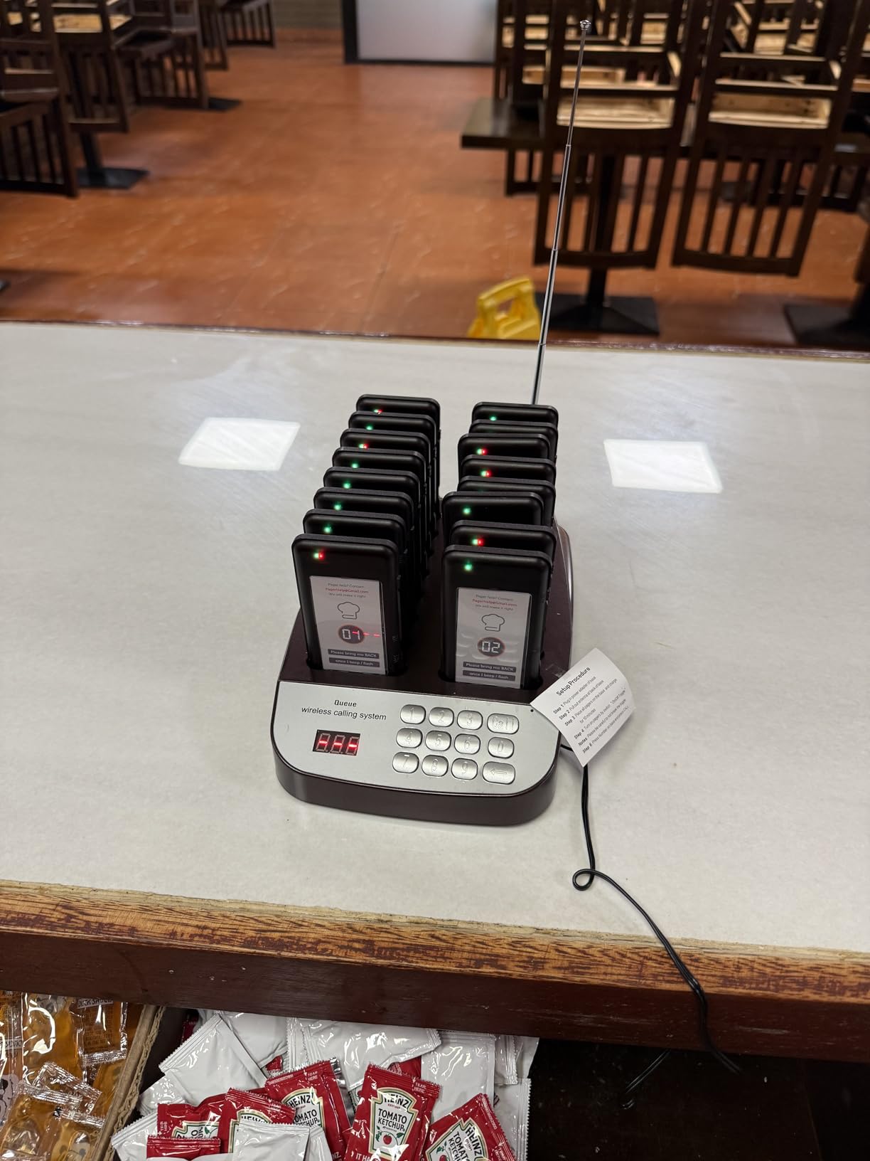 24pc Pagers for Restaurant, Long Distance Order Ready Food Truck Buzzer | Wide Signal Cover Restaurant Paging System, 6 Alert Mode Vibrate Flash Beep, LineupWaiting Food Court Beeper, Reliable Helper customer photo 2
