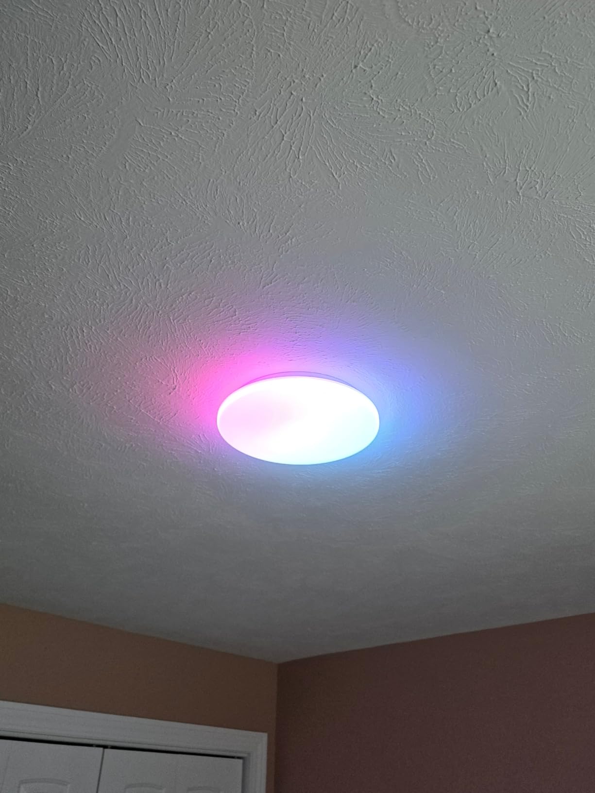 SwitchBot RGBICWW Ceiling Light 12 Inch, Matter Certified LED Flush Mount Light Fixture, 2000LM, No Hub Required, 2700K-6500K Dimmable, Works with Apple Home and Alexa, CRI 90+, for Bedroom Kitchen customer photo 2