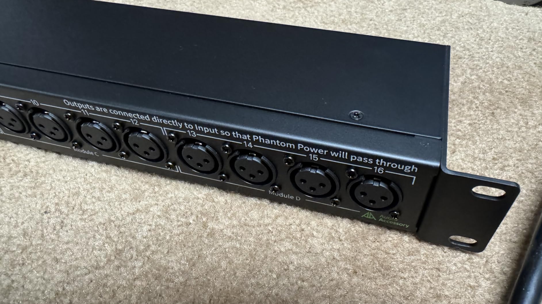 AA AUDIO ACCESSORY AP16 XLR Patchbay, 16-Channel XLR Balanced Patch Panel customer photo 2