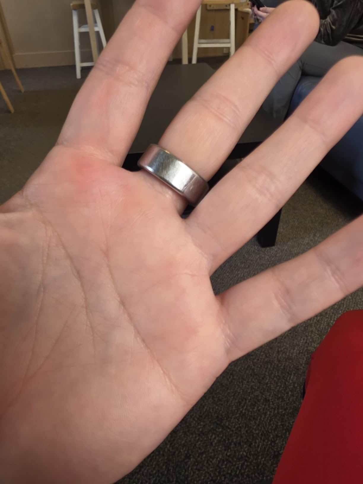 New Smart Ring Health Tracker for Women & Men, Sleep Exercise Health Monitoring, Daily Tracking, iOS/Android Compatible, IP68 Waterproof, No Subscription Required, 5‑Day Battery Life (Silver, 7) customer photo 1