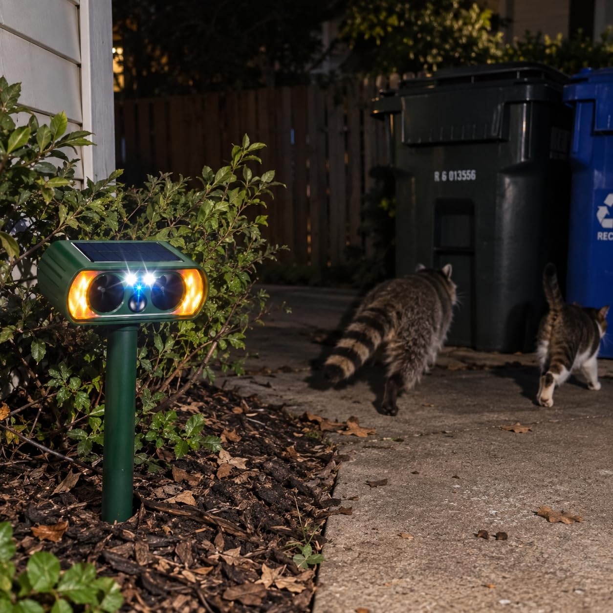 4 Pack Sonic Fortress Pro Deer Repellent Solar Ultrasonic Animal Repeller customer photo 1