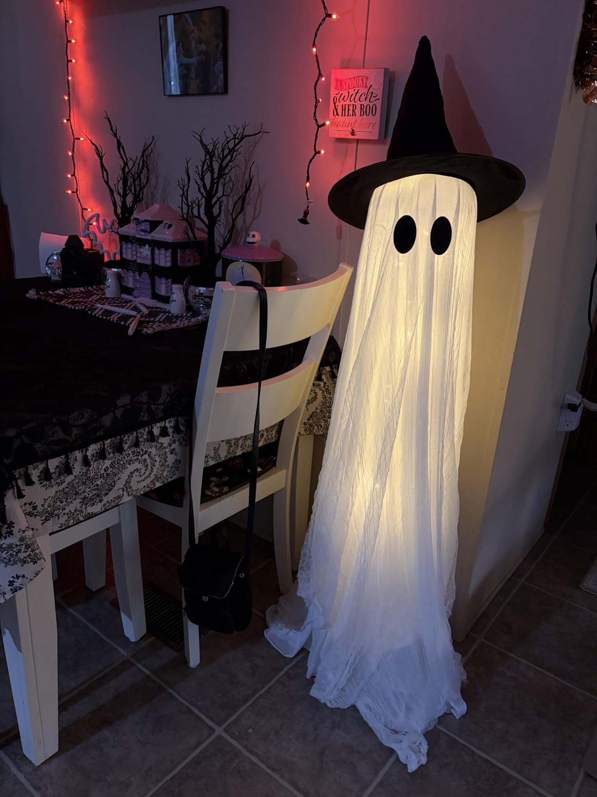 2 Pack 5 Ft Large Light Up Ghost Decor - Halloween Decorations Outdoor customer photo 2
