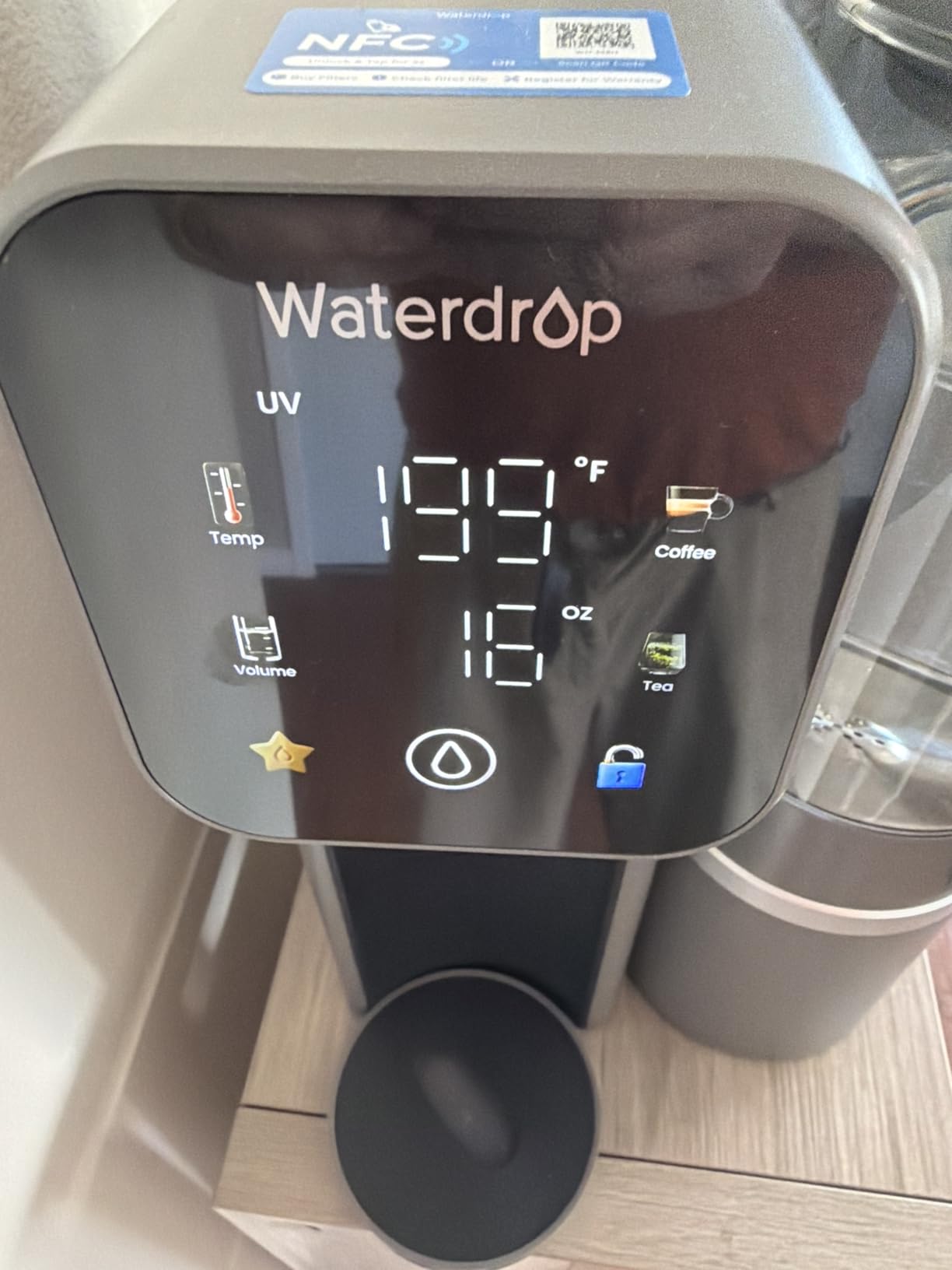 Waterdrop M6HG Instant Hot Countertop RO Water Filter, [Mineral Added] | Glass Pitcher, NSF/ANSI 58 Certified, 8-Stage RO Filtration System, Reduce PFAS/TDS, 3:1 Pure to Drain, Hot & Room-Temp Water customer photo 1