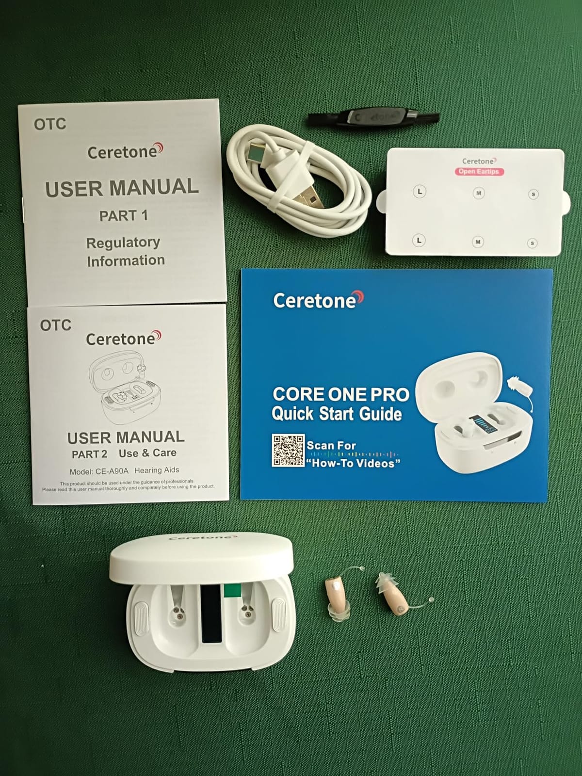 Ceretone Core One Pro OTC Hearing Aids for Seniors, Tiny Invisible Rechargeable Hearing Aids for Adults, Intricon Digital Chip, Wind Noise Reduction, Auto On/Off, Charging Case, Easy Volume Control customer photo 1