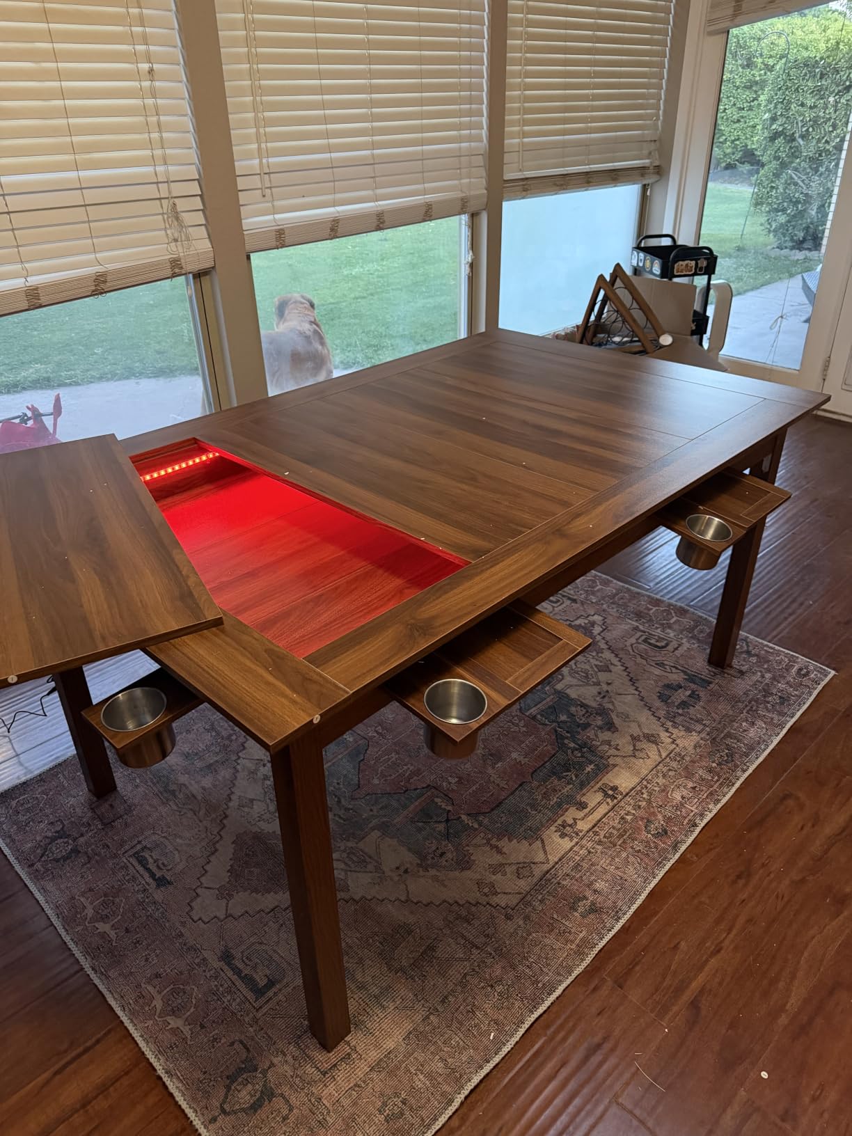 Board Game Table with Led Lights,63