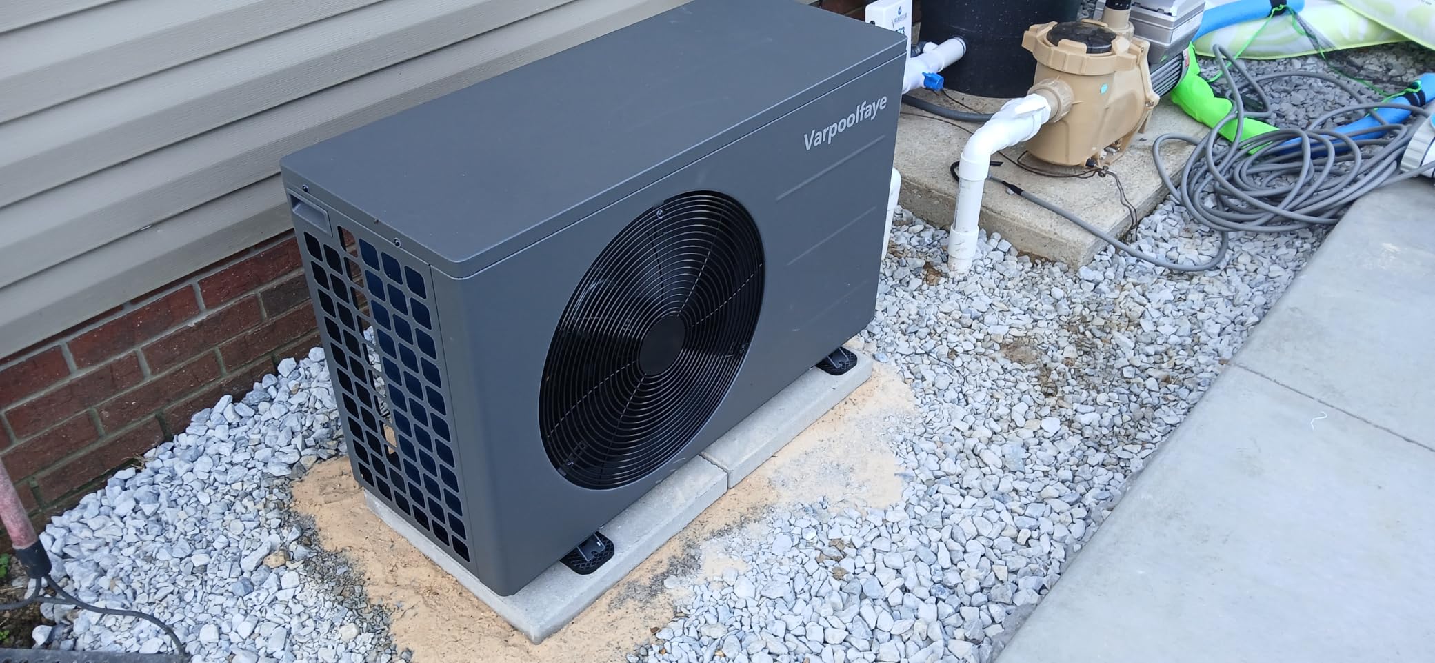 5,500 Gallon Heat Pump Pool Heater for Above Ground Pool 110v customer photo 1