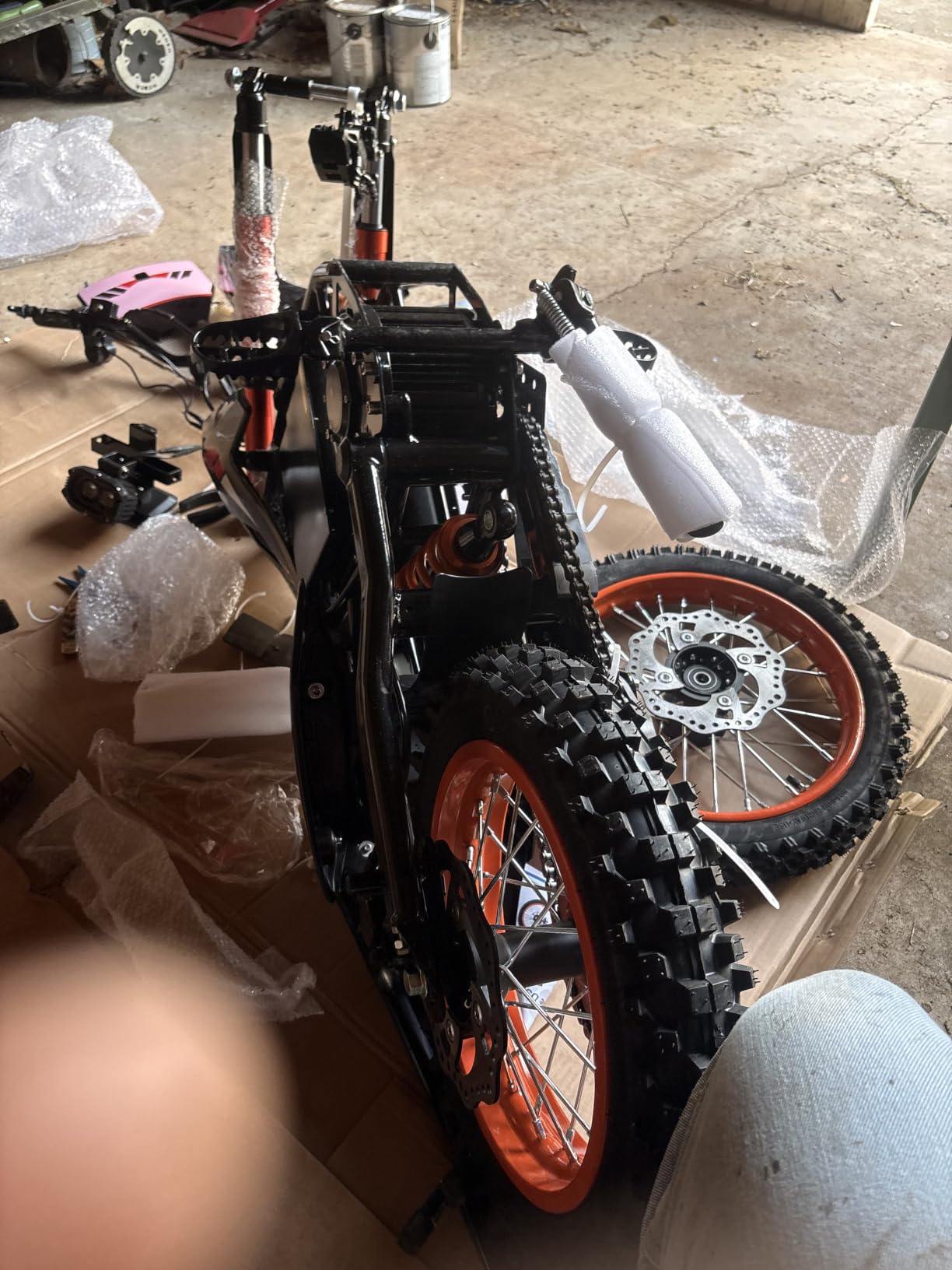 Electric Dirt Bike for Adults, 60V 28.8Ah, 4500W Peak Motor Full Suspension | 50 MPH Top Speed | Up to 60 Miles Range | Removable Battery | Hydraulic Disc Brakes | All-Terrain Tires | UL2272 Certified customer photo 2