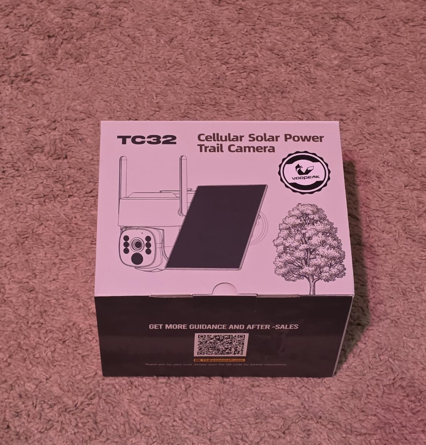 4G LTE Cellular Trail Camera, 2.5K 360° Live Feed with SIM Card Included customer photo 1