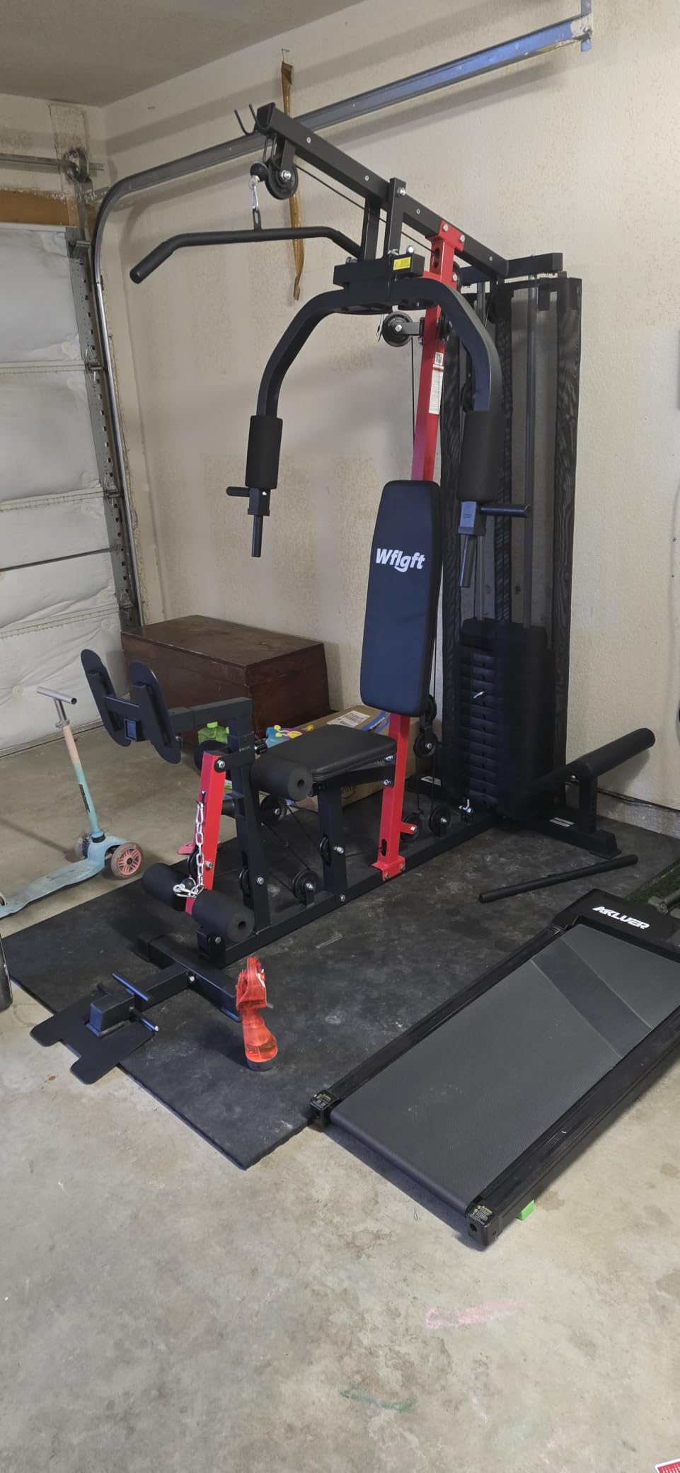 Home Gym Workout Equipment 148 LB Weight Stack, Full Body Workout Machine for LAT Pulldown, Chest Press, Leg Extension & Strength Training, Multi Function Fitness Equipment customer photo 1