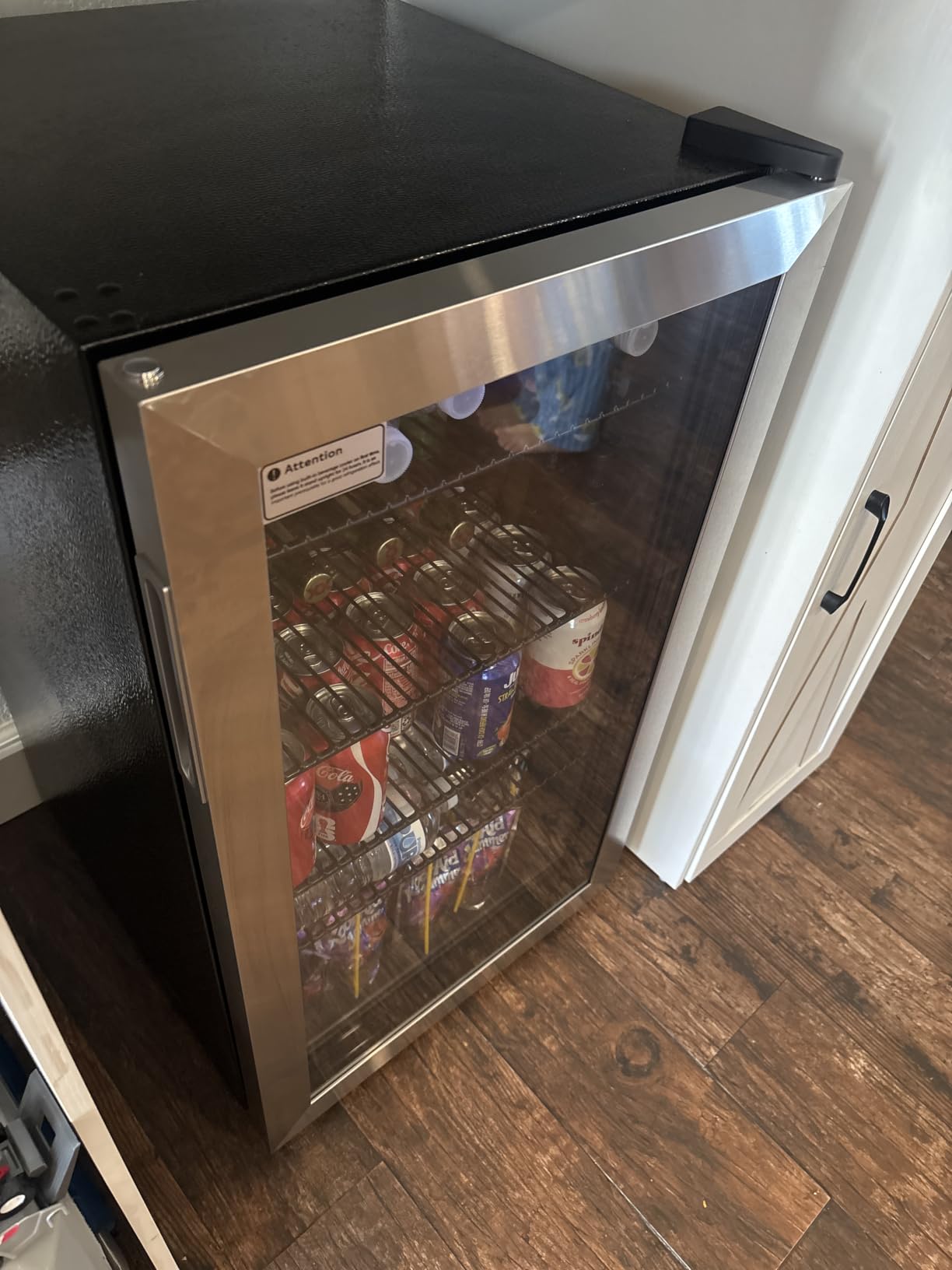 Feelfunn 3.2 Cu. Ft. Beverage Refrigerator, 126-Can Mini Fridge, 34-64°F customer photo 1