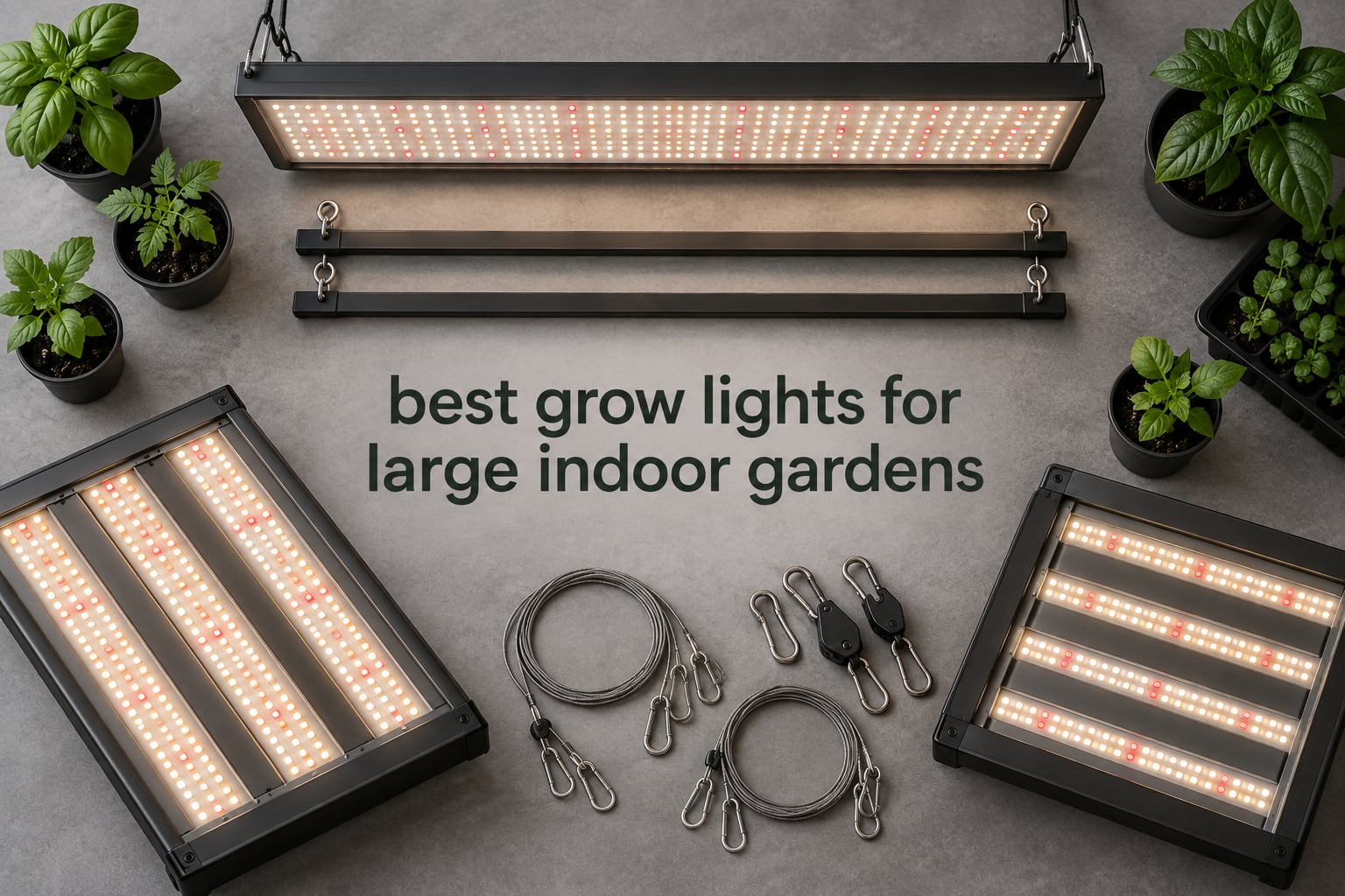 best grow lights for large indoor gardens