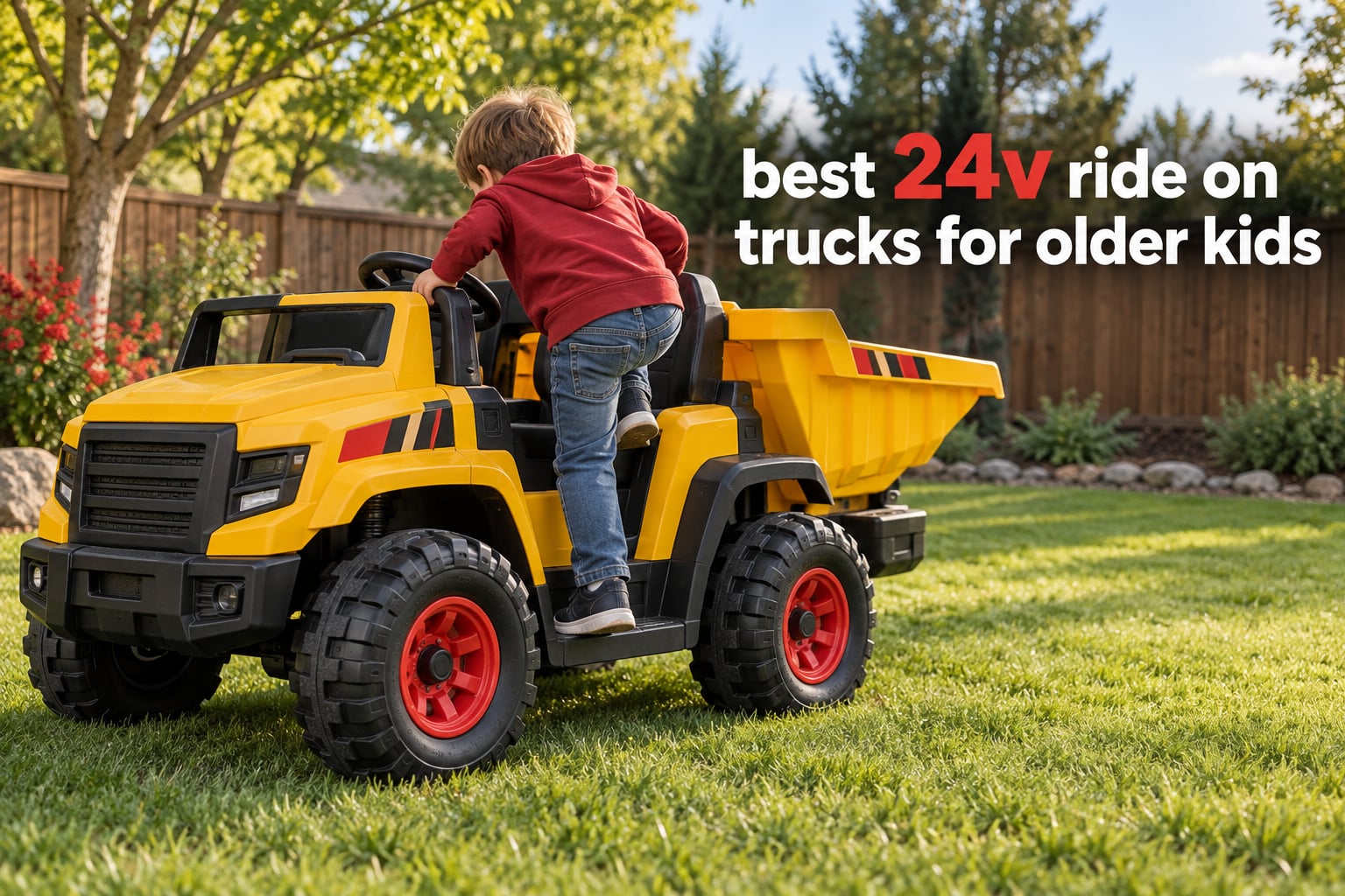 best 24v ride on trucks for older kids
