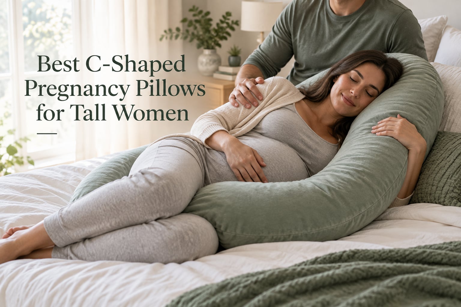 Best C-Shaped Pregnancy Pillows for Tall Women