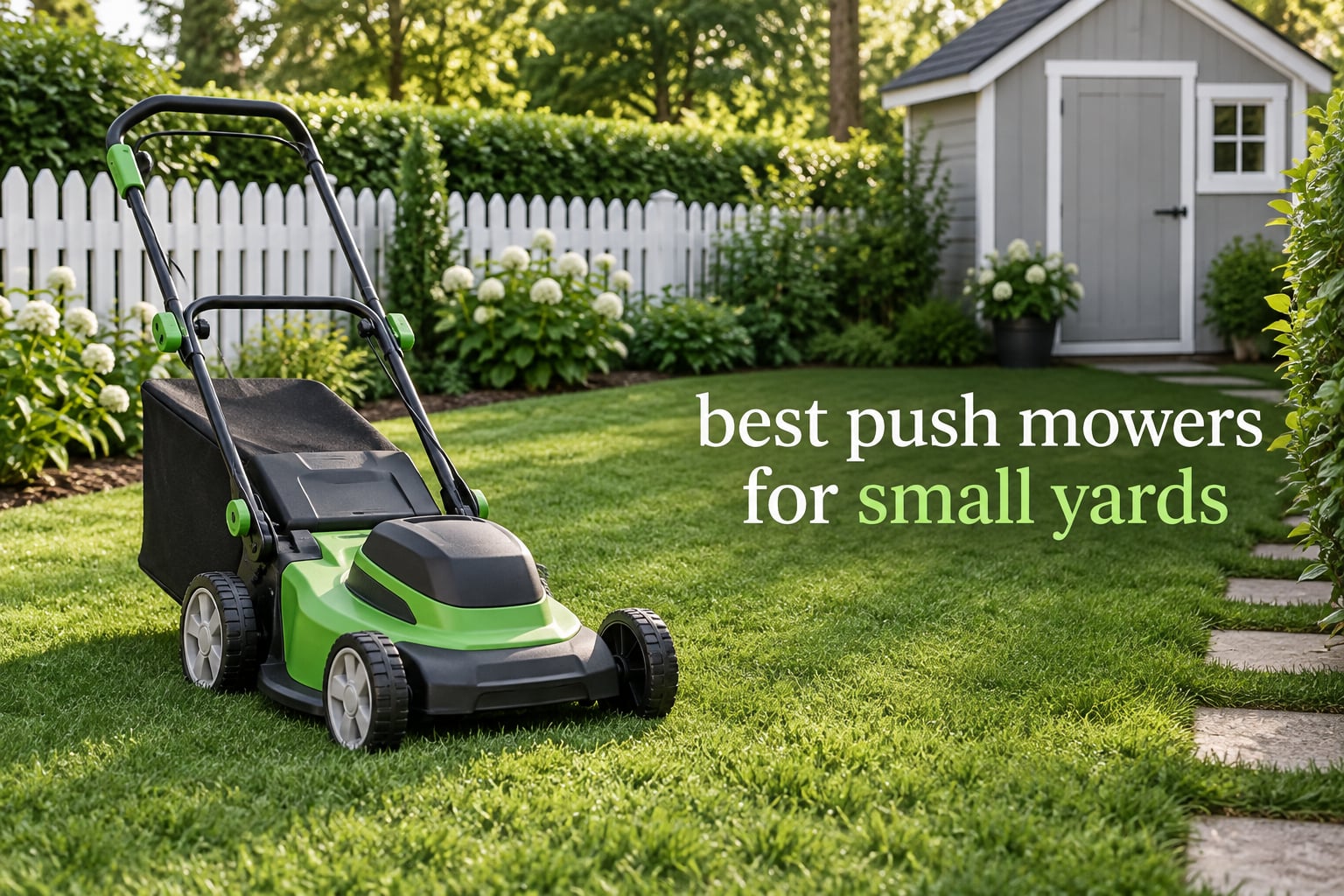 best push mowers for small yards