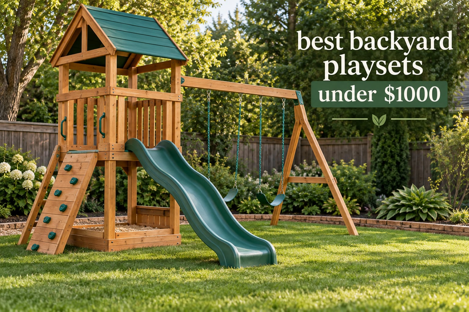 best backyard playsets under $1000