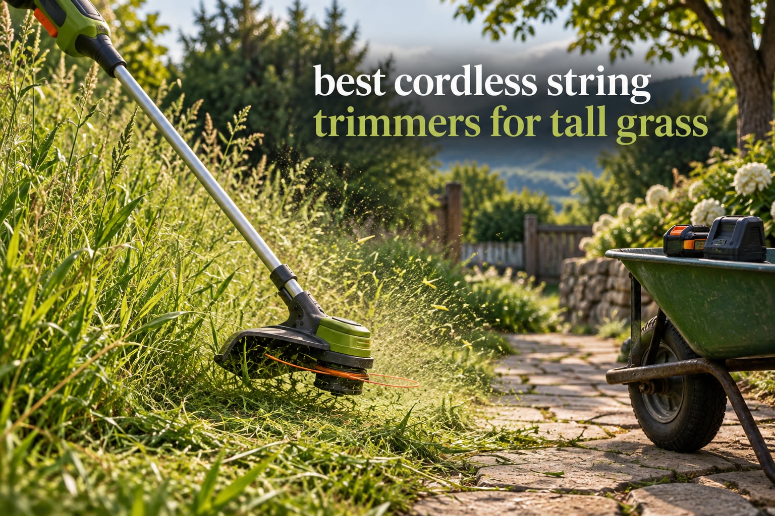 best cordless string trimmers for tall grass