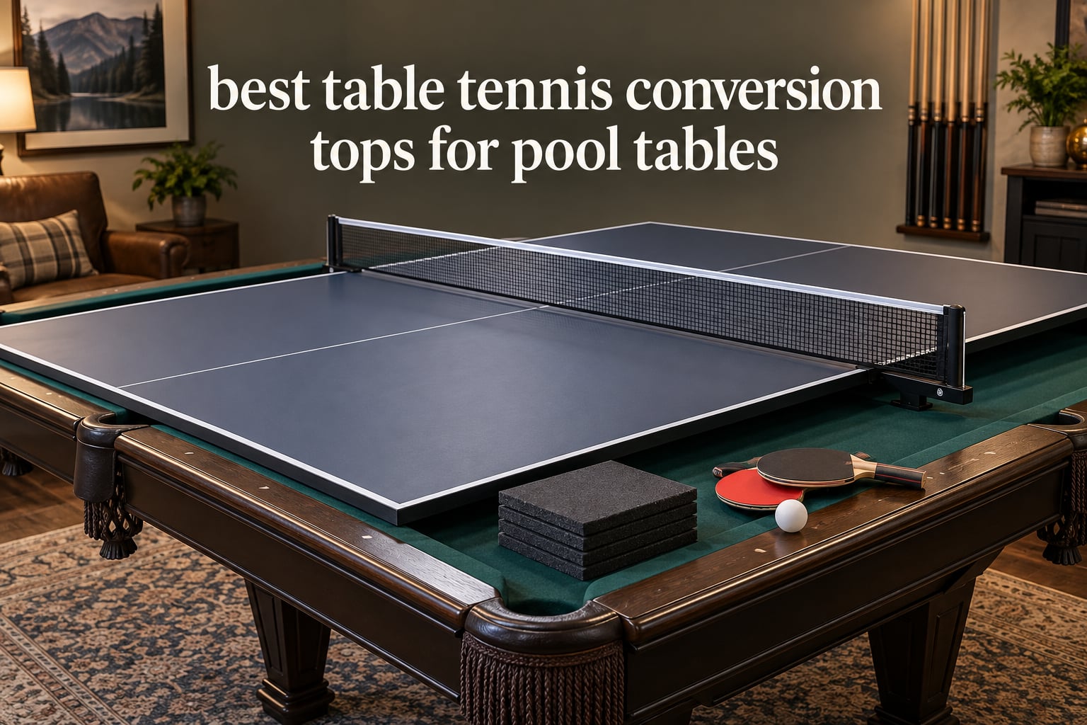 best table tennis conversion tops for pool tables