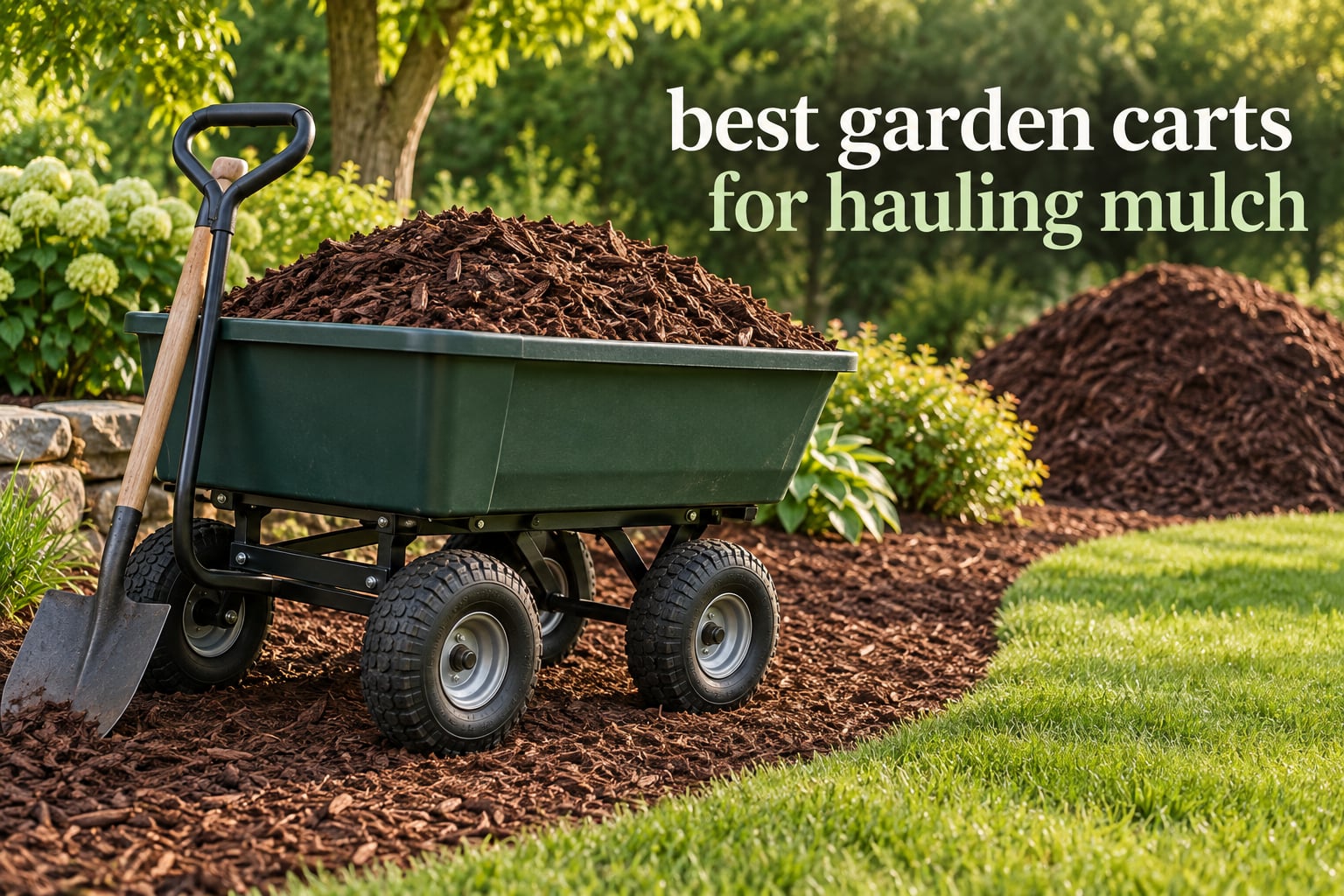 best garden carts for hauling mulch