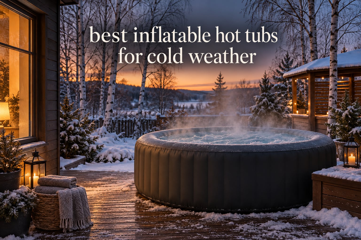best inflatable hot tubs for cold weather